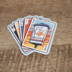 Dutch Bros Coffee Themed Playing Cards - Vibrant Design